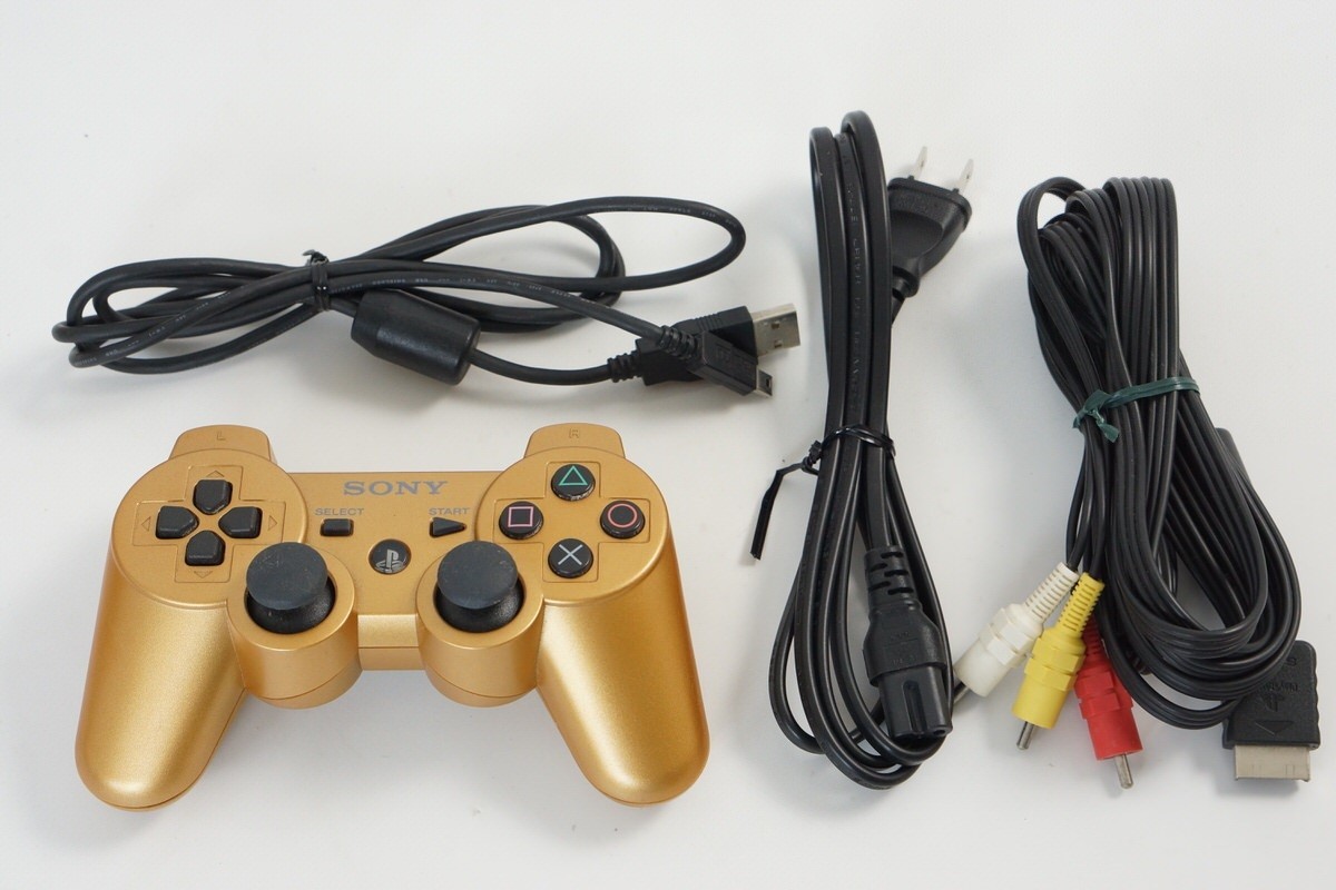 PS3 Playstation3 ONE PIECE GOLD Console CECH-3000B 320GB Tested System 68