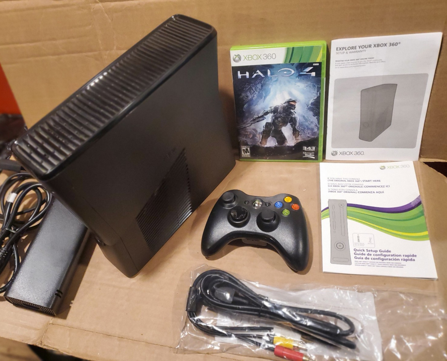 Microsoft Xbox 360 4GB Black Console in box