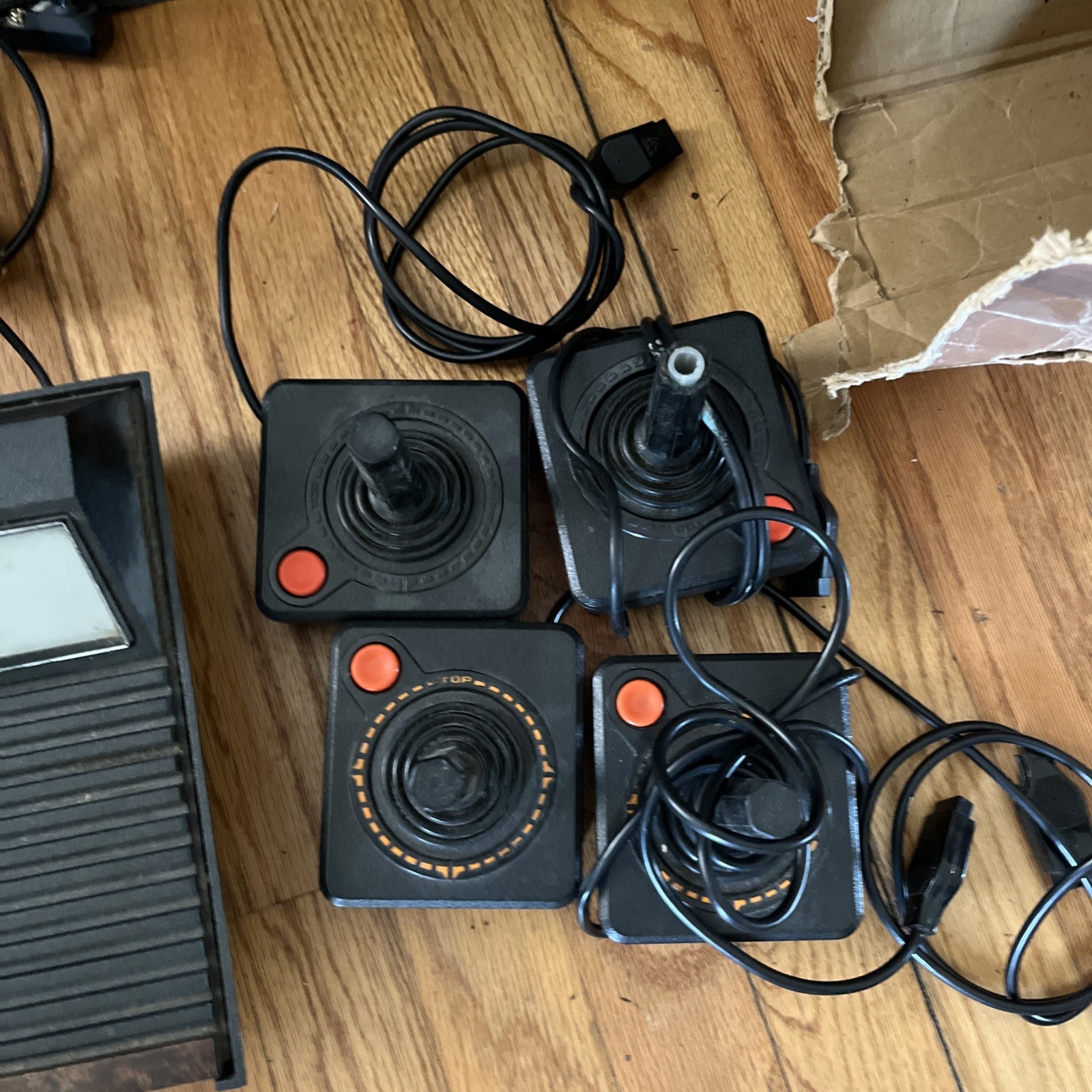 Sears Tele-Games Video Arcade Atari 2600 Console Wood 6 Controllers 16 Games