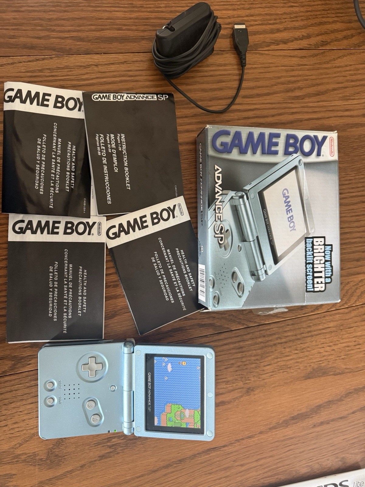 Nintendo Game Boy Advance SP Handheld Console – Pearl Blue