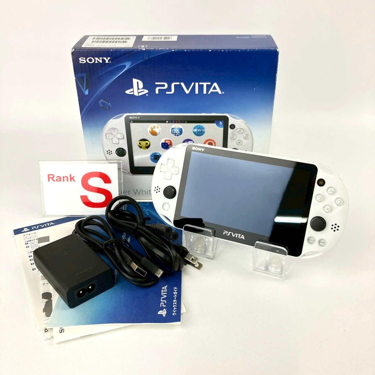 PS Vita PCH-2000 Glacier White Console S Rank Region Free Boxed 1Day Ship G