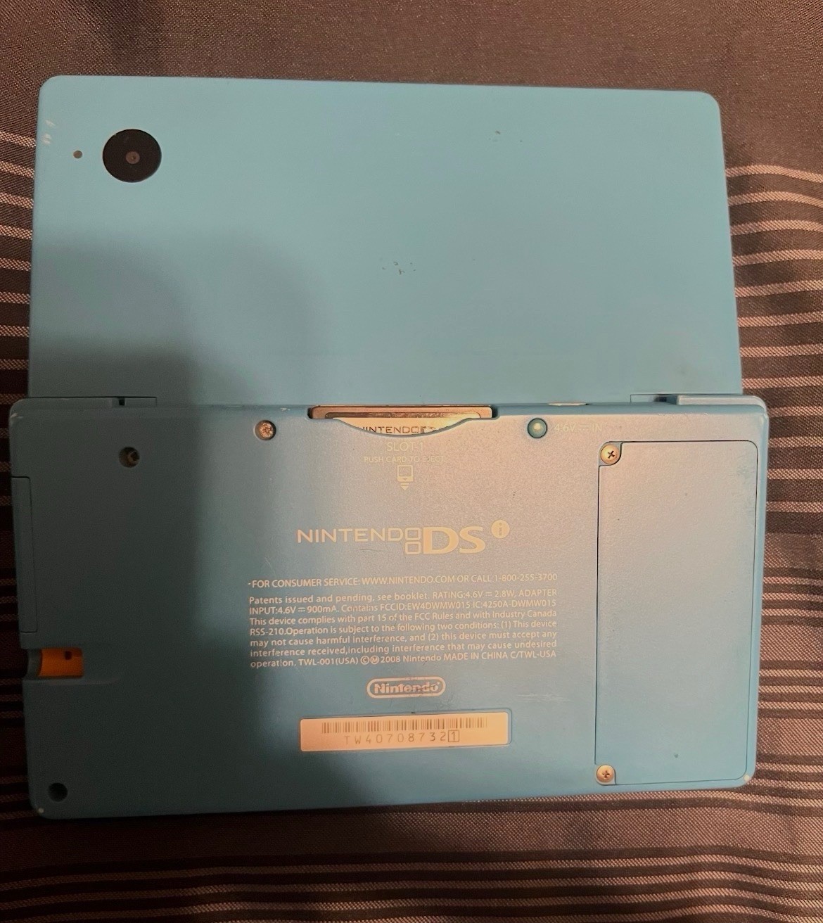 Nintendo DSi Light Blue Handheld Console Game System