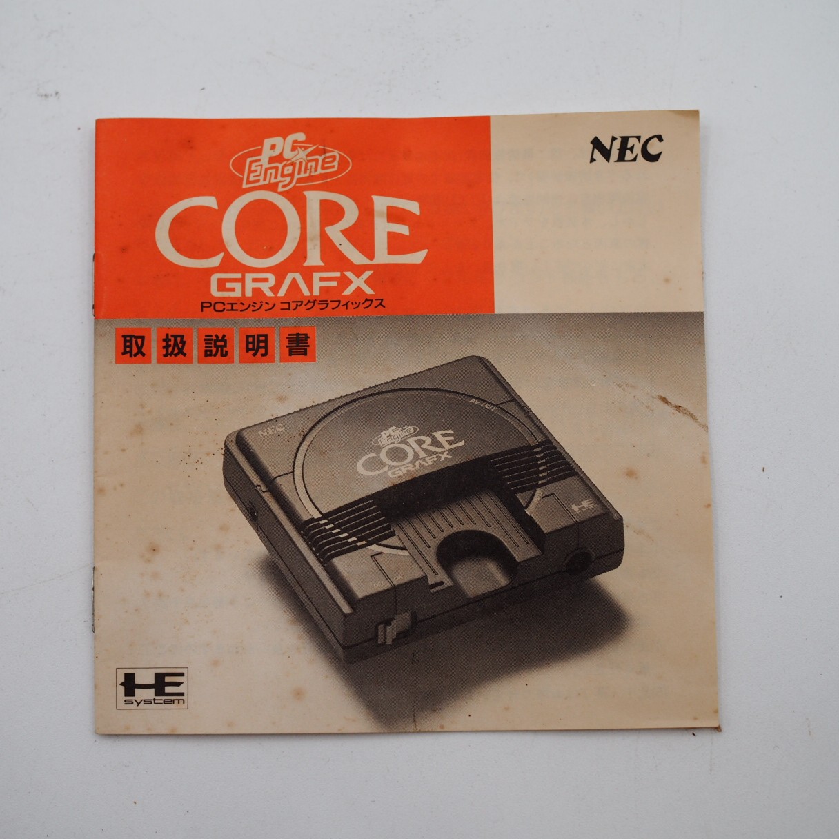 NEC PC Engine CORE GRAFX Console system PI-TG3 Boxed Tested Working 1989 HuCARD
