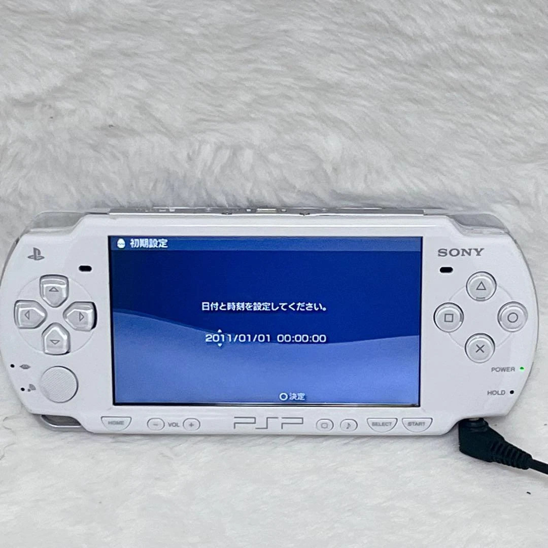 Sony PSP 2000 White Japan Console Tested Works PlayStation Portable Handheld
