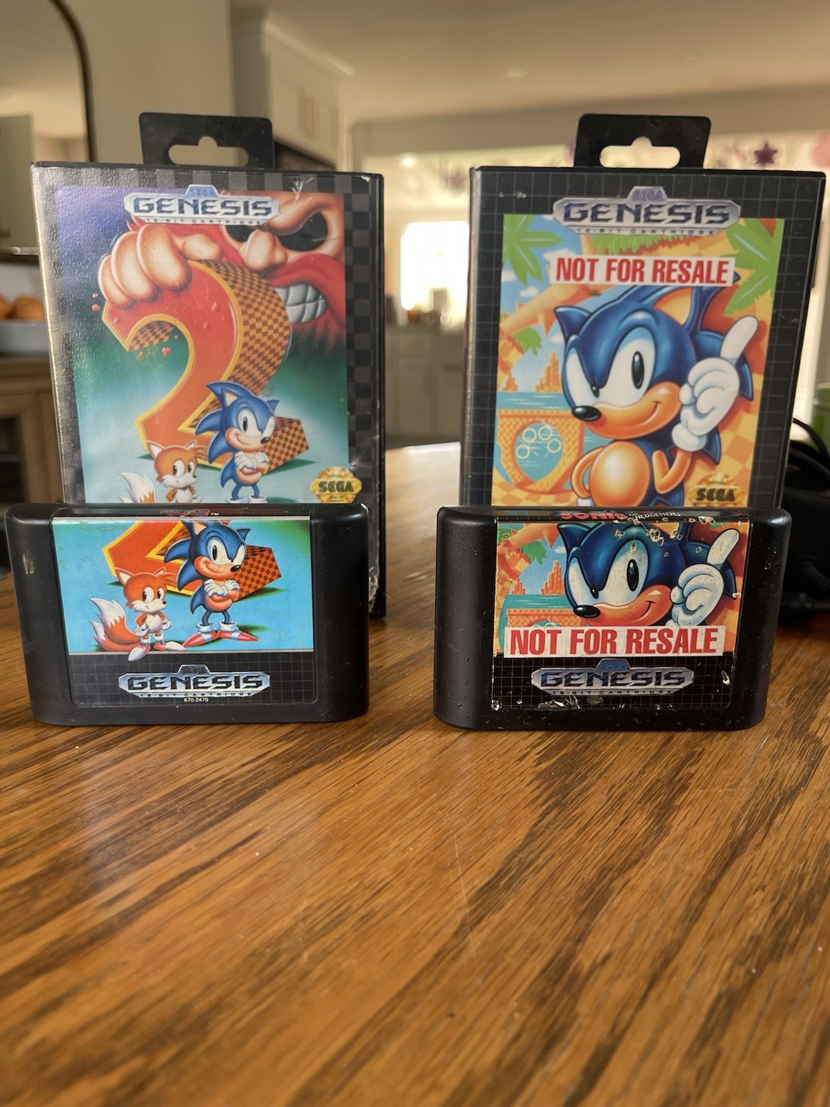 SEGA Genesis 16-Bit Black Console Volume Control Headphone Jack Sonic 1 & 2