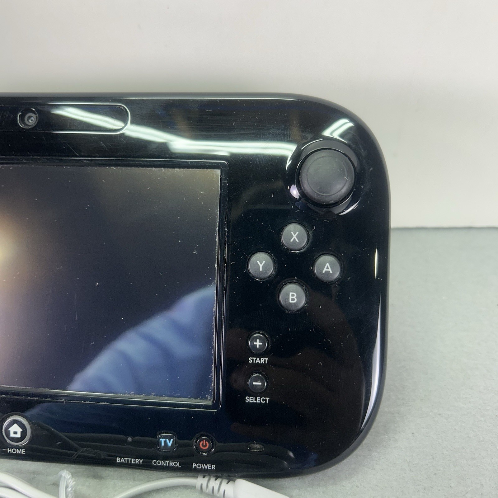 Nintendo Wii U GamePad Controller WUP-010 (USA) Black W Charger Tested Works