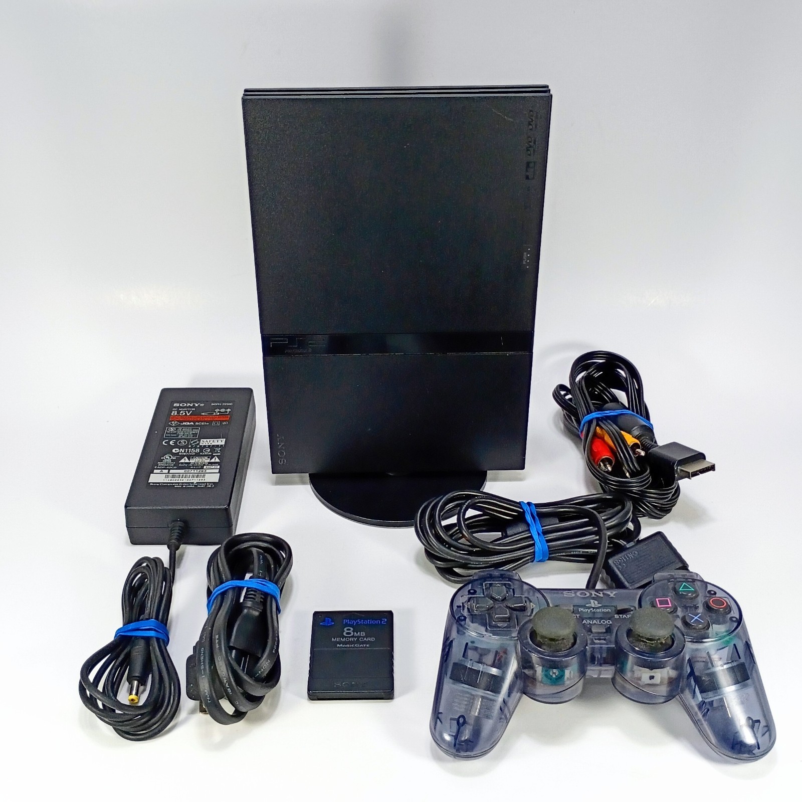 PlayStation 2 PS2 Slim SCPH-70012 Console Bundle See Description