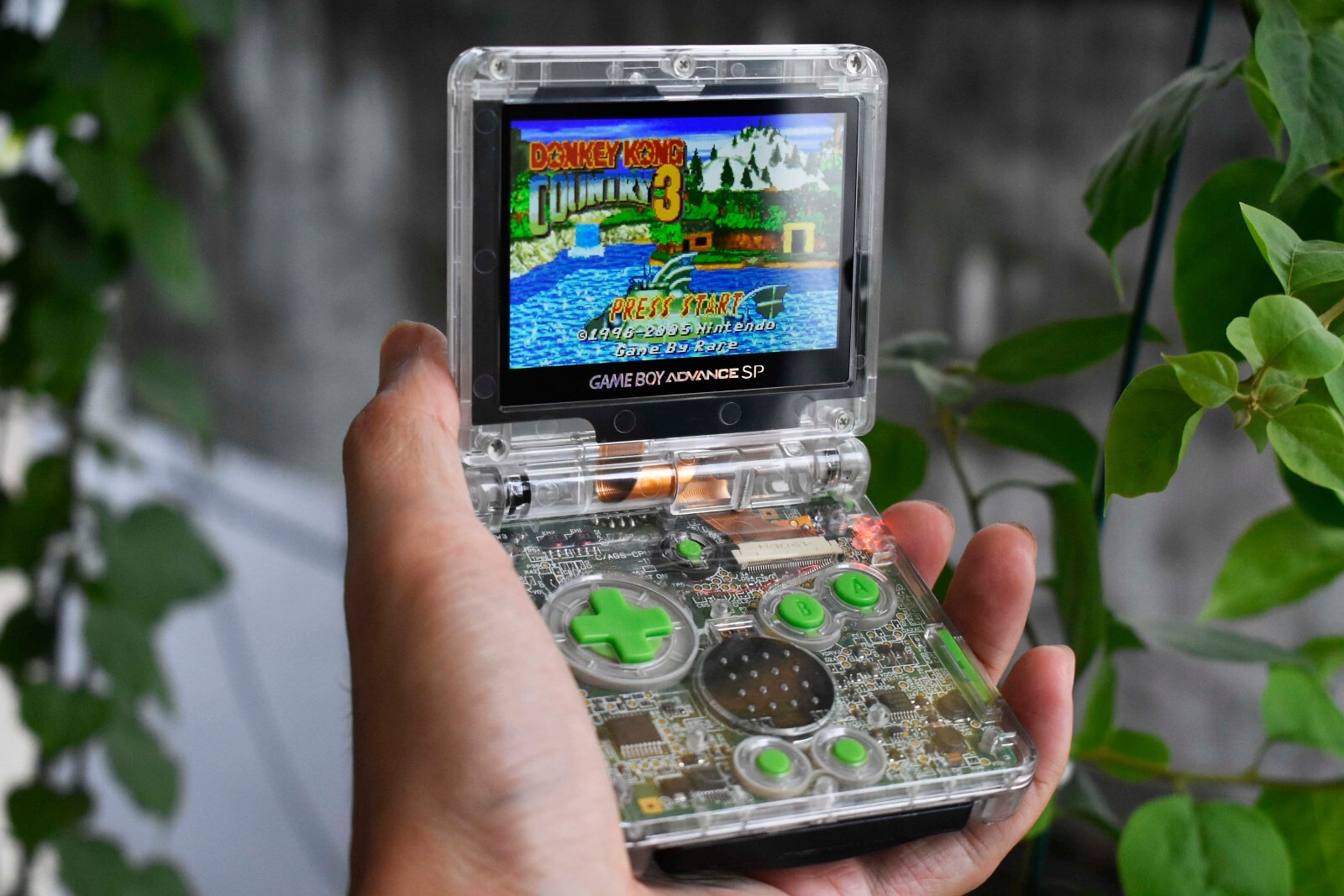 Backlit IPS LCD GBAsp Mod Nintendo Gameboy Advance SP LEDs Lamp The Village