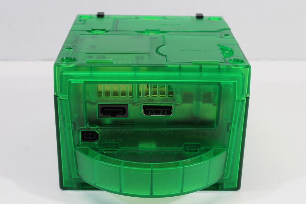 Nintendo Gamecube Console Clear Transparent Dark Green & AC AV NTSC-U/C DOL-001