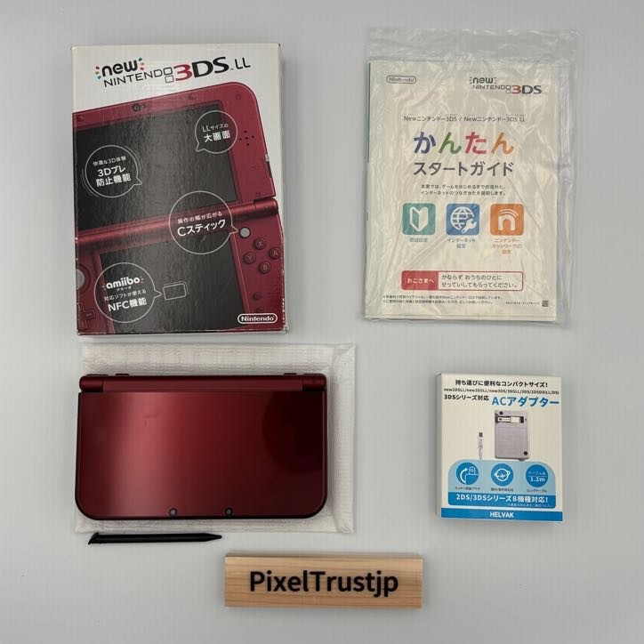 New Nintendo 3DS LL RED-001 Metallic Red Console Boxed Handheld Excellent 924