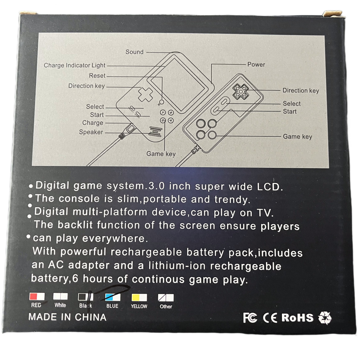 Handheld Video Game Console Preload 400 Retro Games Support 2 Players Play on TV