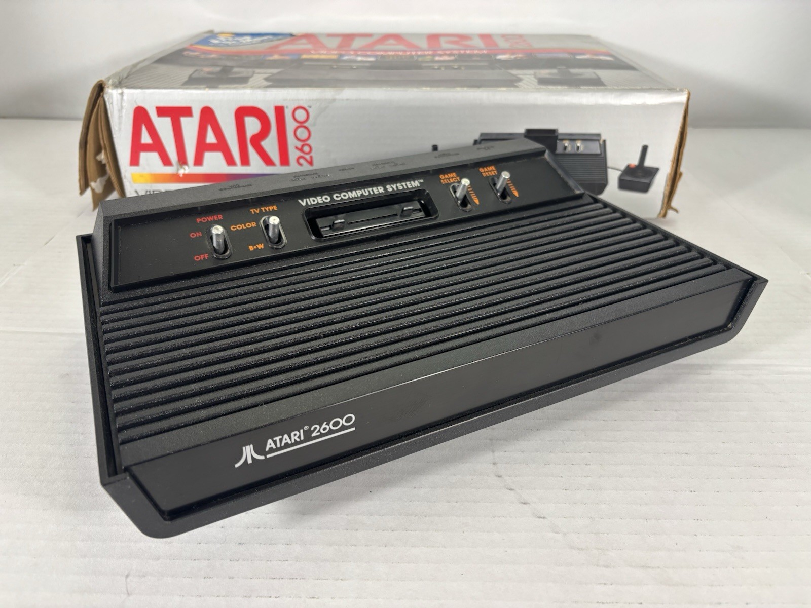 Atari 2600 4-Switch Console Darth Vader Console CIB W 10 Games And Extras Serial