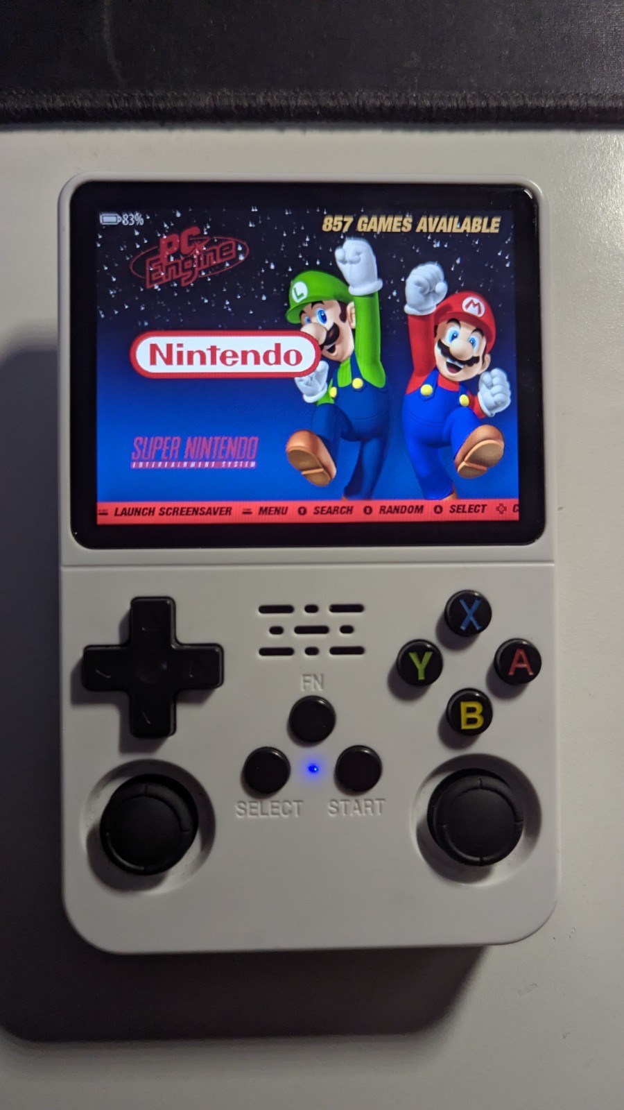 -Game Master R36S Retro Handheld Video Game Console White