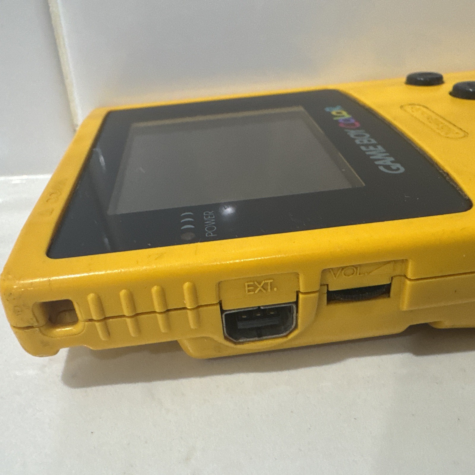 Nintendo Game Boy Color Console CGB-001 Dandelion Yellow Tested Works 1998 Read