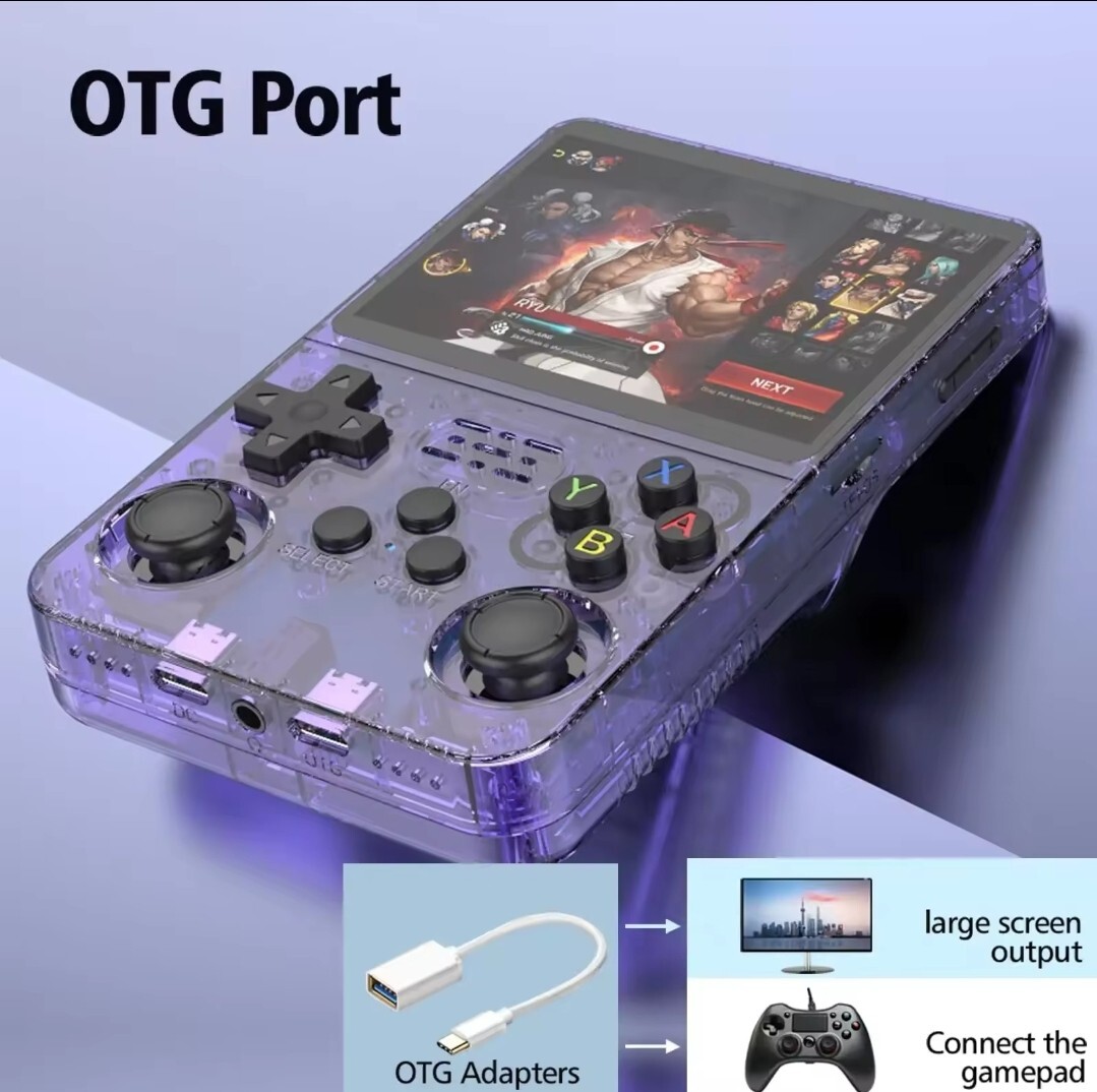 NEW R36S PLUS RETRO HANDHELD BUNDLE WITH CARRYING CASE!