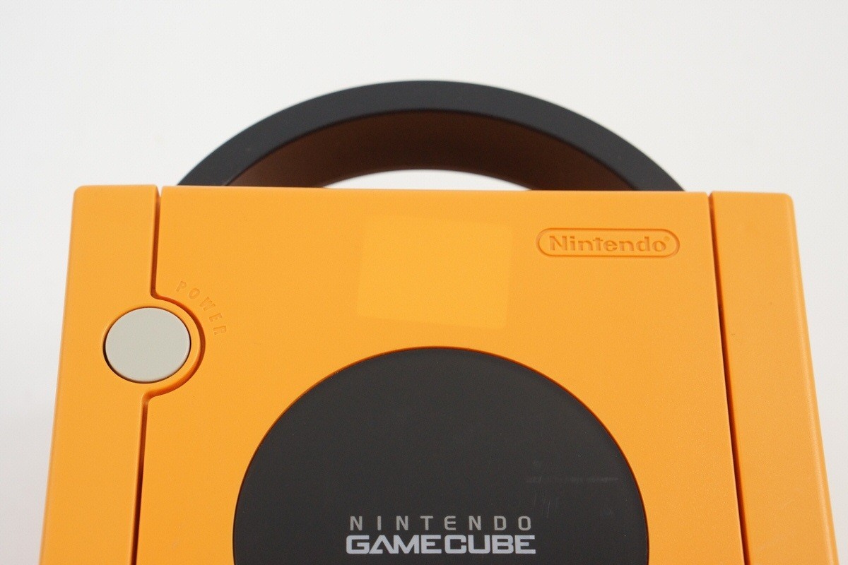 Gamecube Orange Console System Games DOL-001 JP For Japan CD FREE SHIP 10710073