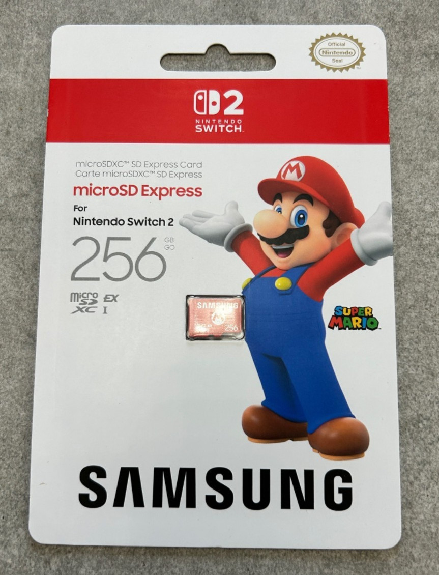 New! Nintendo Switch 2 Console + Mario Kart World + 256GB + Joy Con 2 Wheels