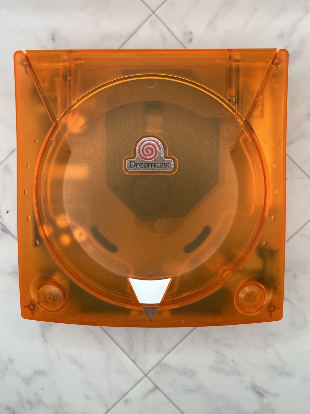 Sega Dreamcast Clear Orange Skeleton Console VA0 Japan – New Battery & Fuse – JP