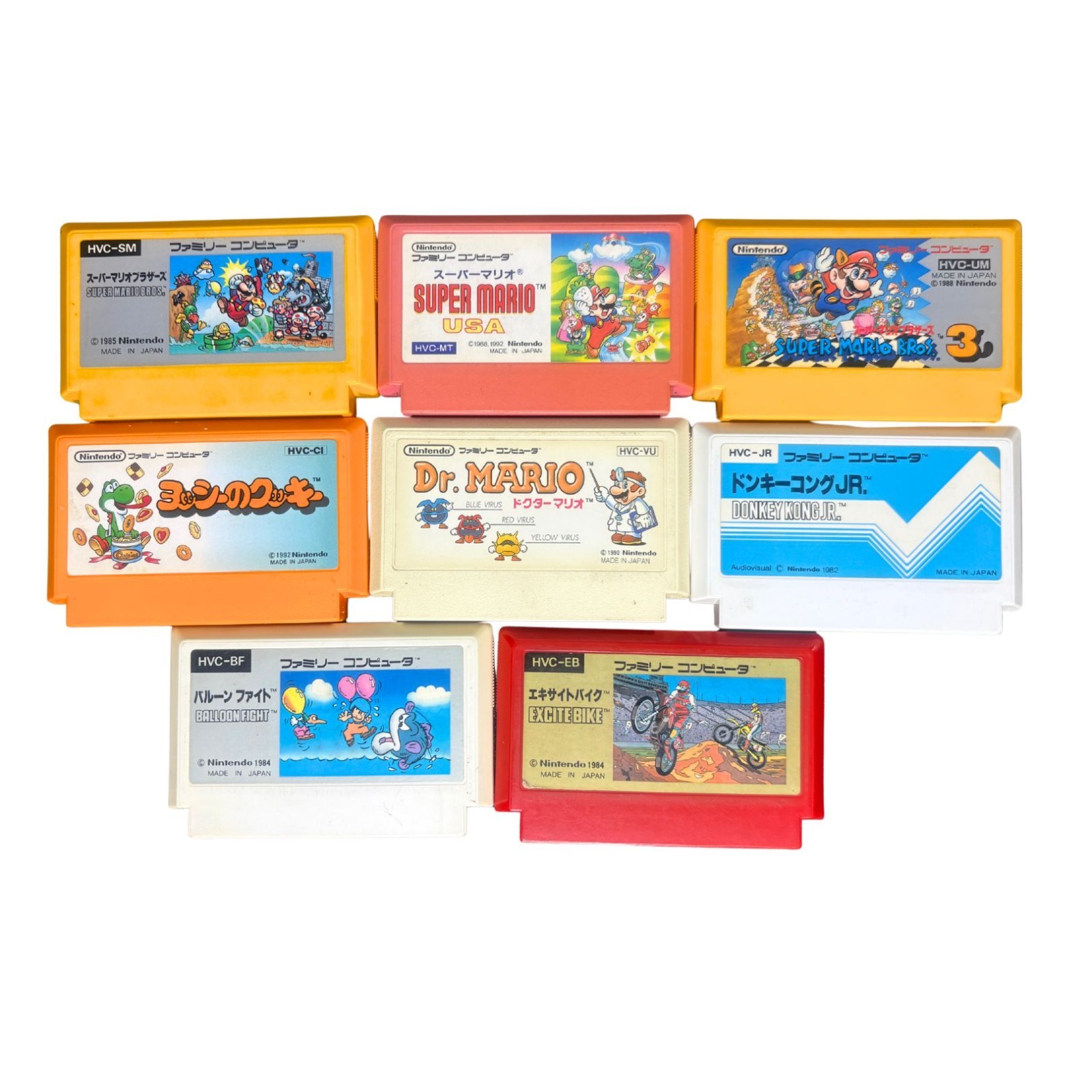 Nintendo Famicom Console 8 Games RF Switch AC Adapter Tested NTSC-J Japan