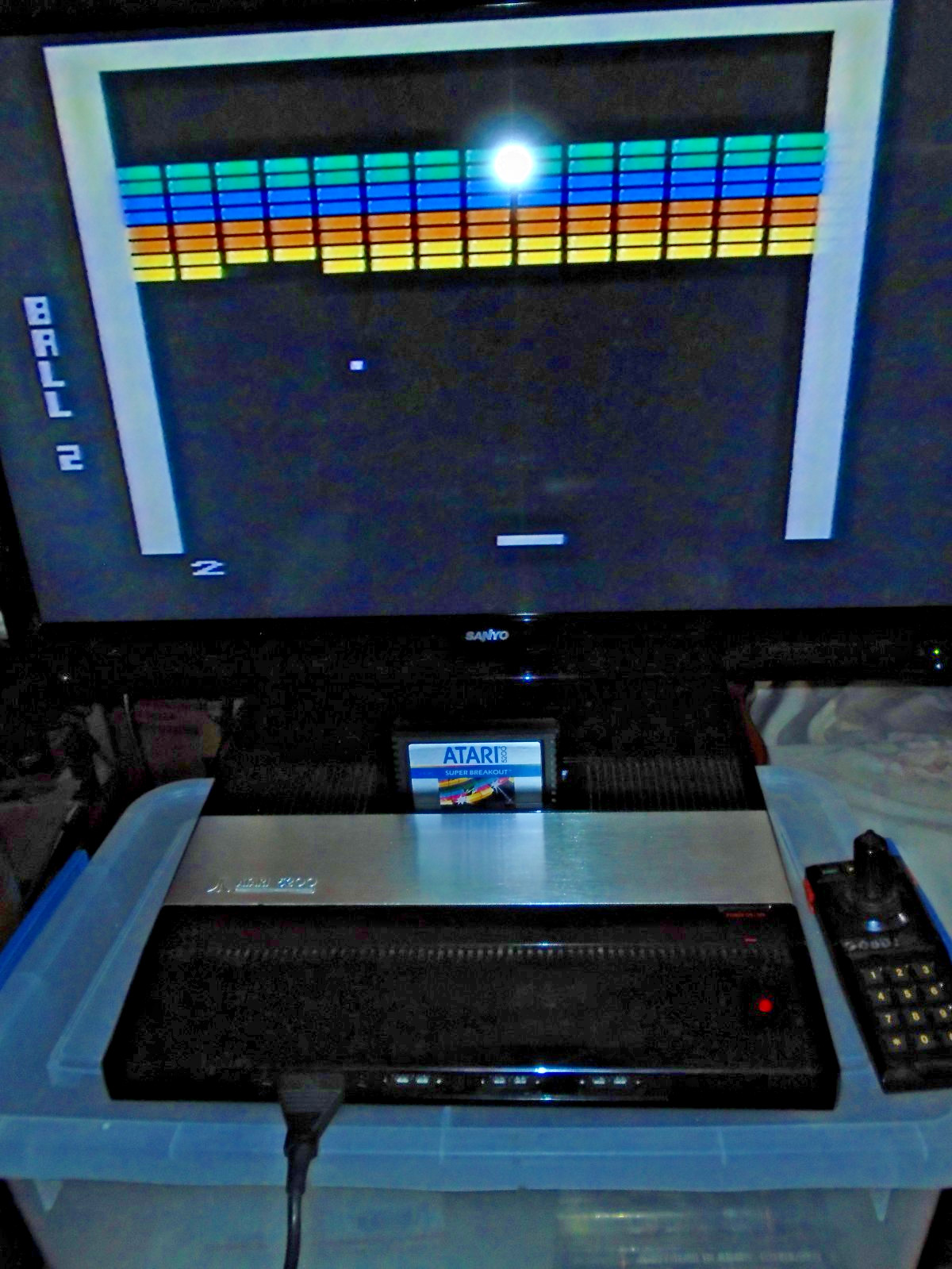 Atari 5200 Super System Console CIB Complete AC Switch Box 2Controllers 6Games +
