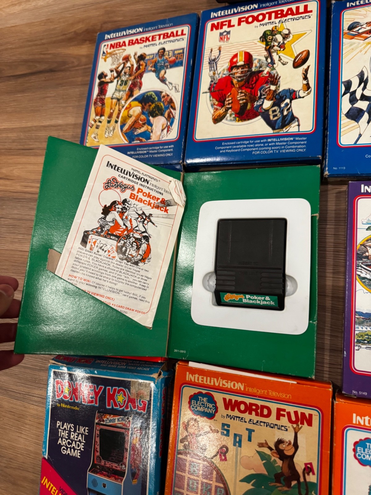 Intellivision Game Console Model 2609 A with 18 games
