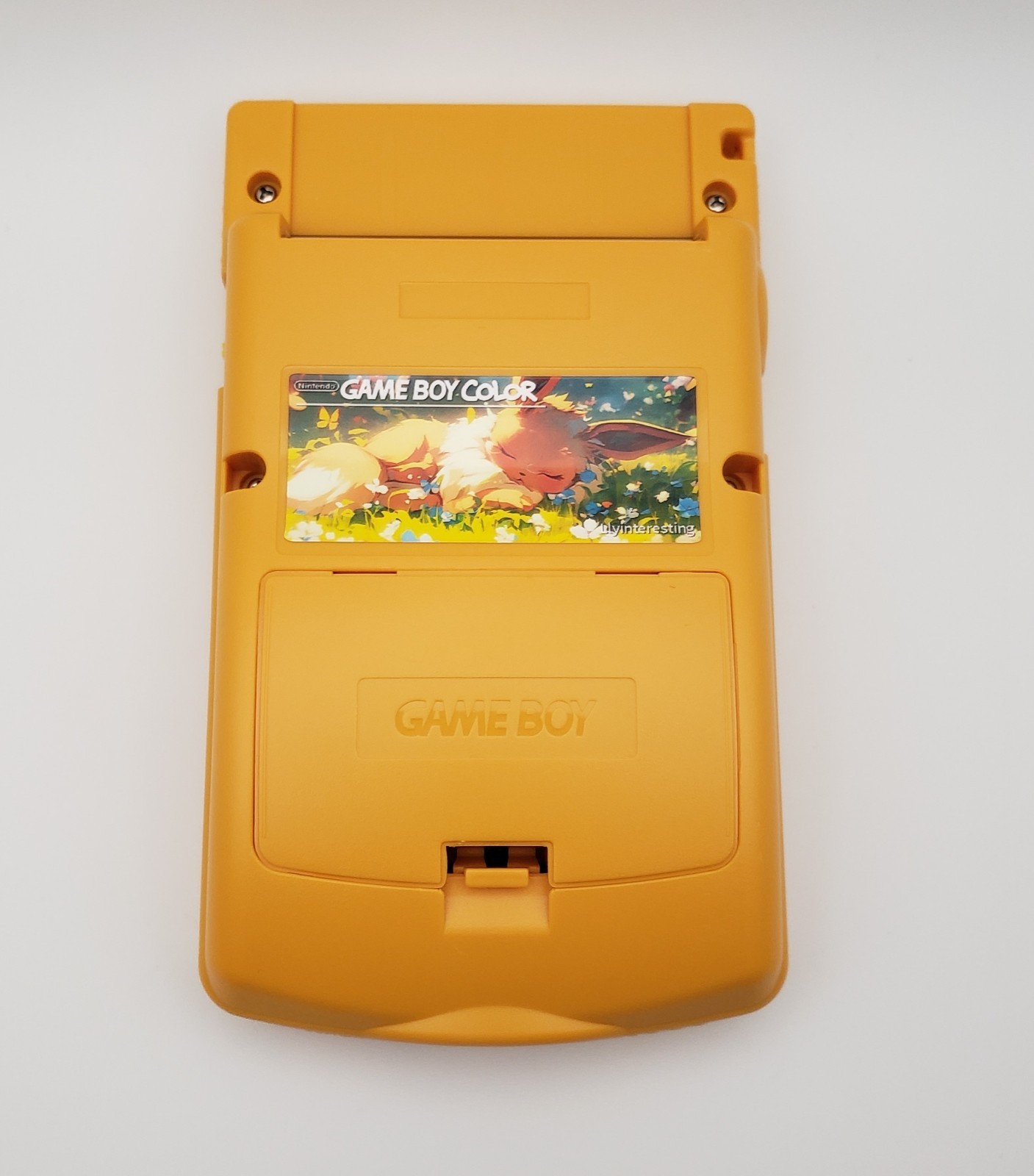 Laminated OLED Screen – Eevee Game Boy Color w/ Case – New Speaker, Recapped