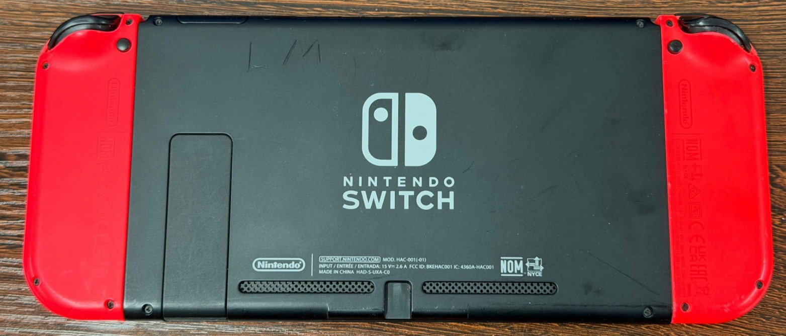 Nintendo Switch Handheld Console – Neon Red JoyCons – Excellent Condition