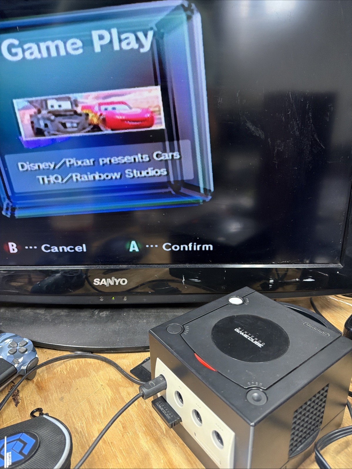 Nintendo GameCube Black Console Bundle W/ Cords & 30 Games. Tested Read Descript