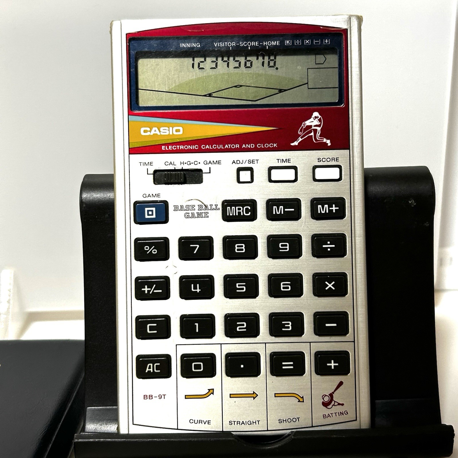 CASIO Baseball BB-9T Game Calculators 1982 Vintage Rare Item Japan