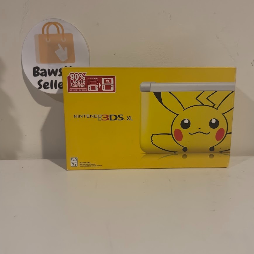 Nintendo 3DS XL Pikachu Edition Yellow Handheld System | BRAND NEW, NO CHARGER
