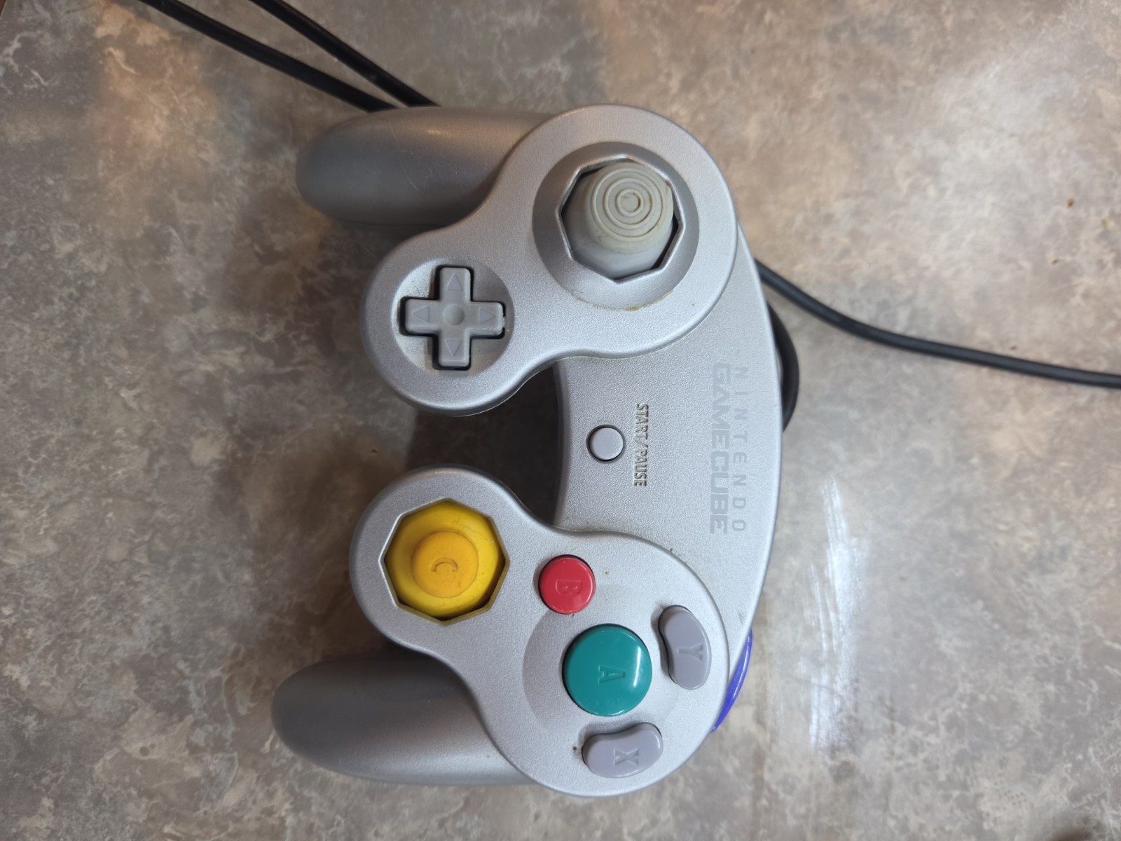 Nintendo GameCube Console Silver DOL-001 with Cords and Controller, Tested Works
