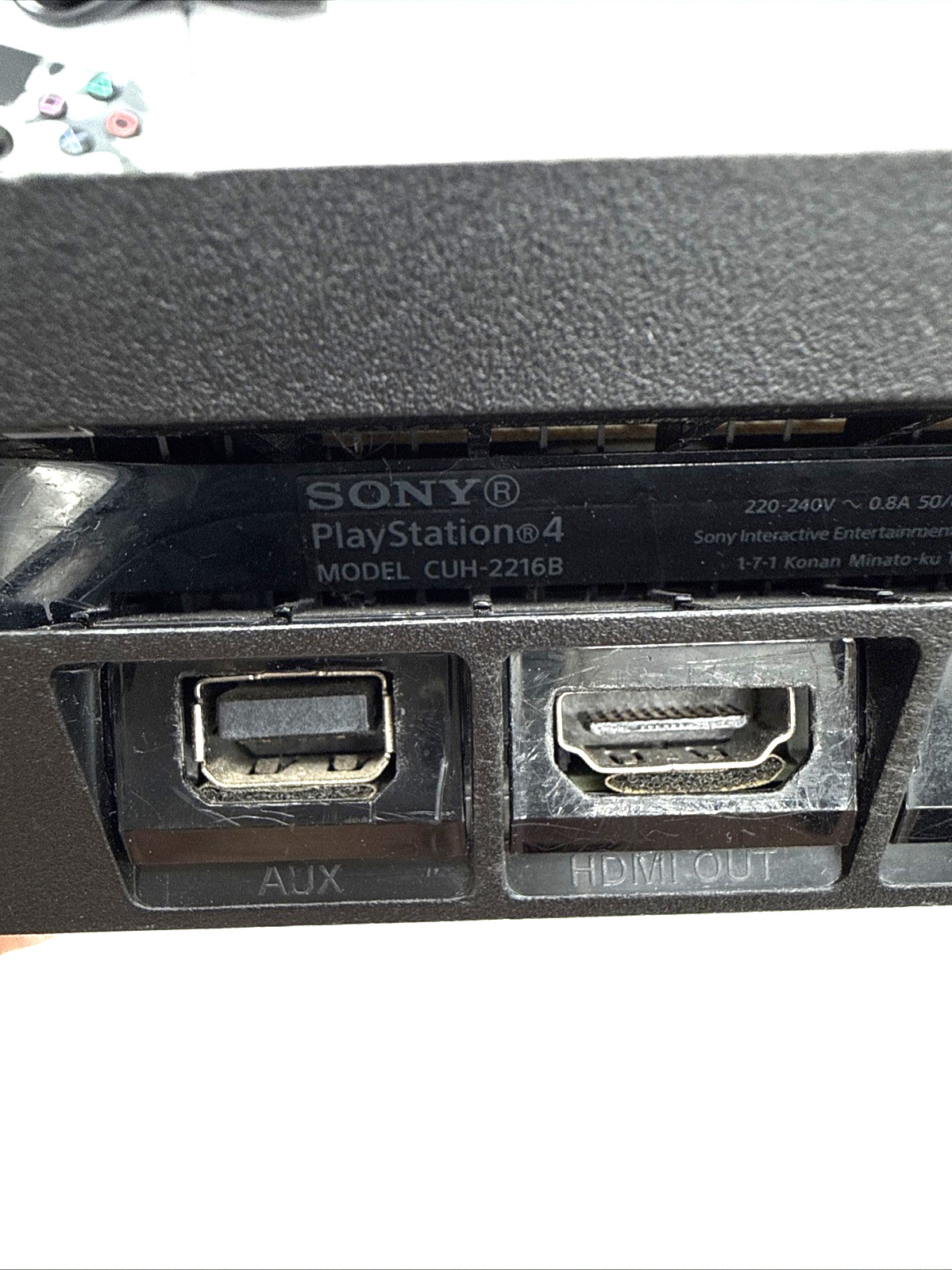 Sony PlayStation 4 Slim 1TB Bundle With FUNAV Projector Controller Cables READ