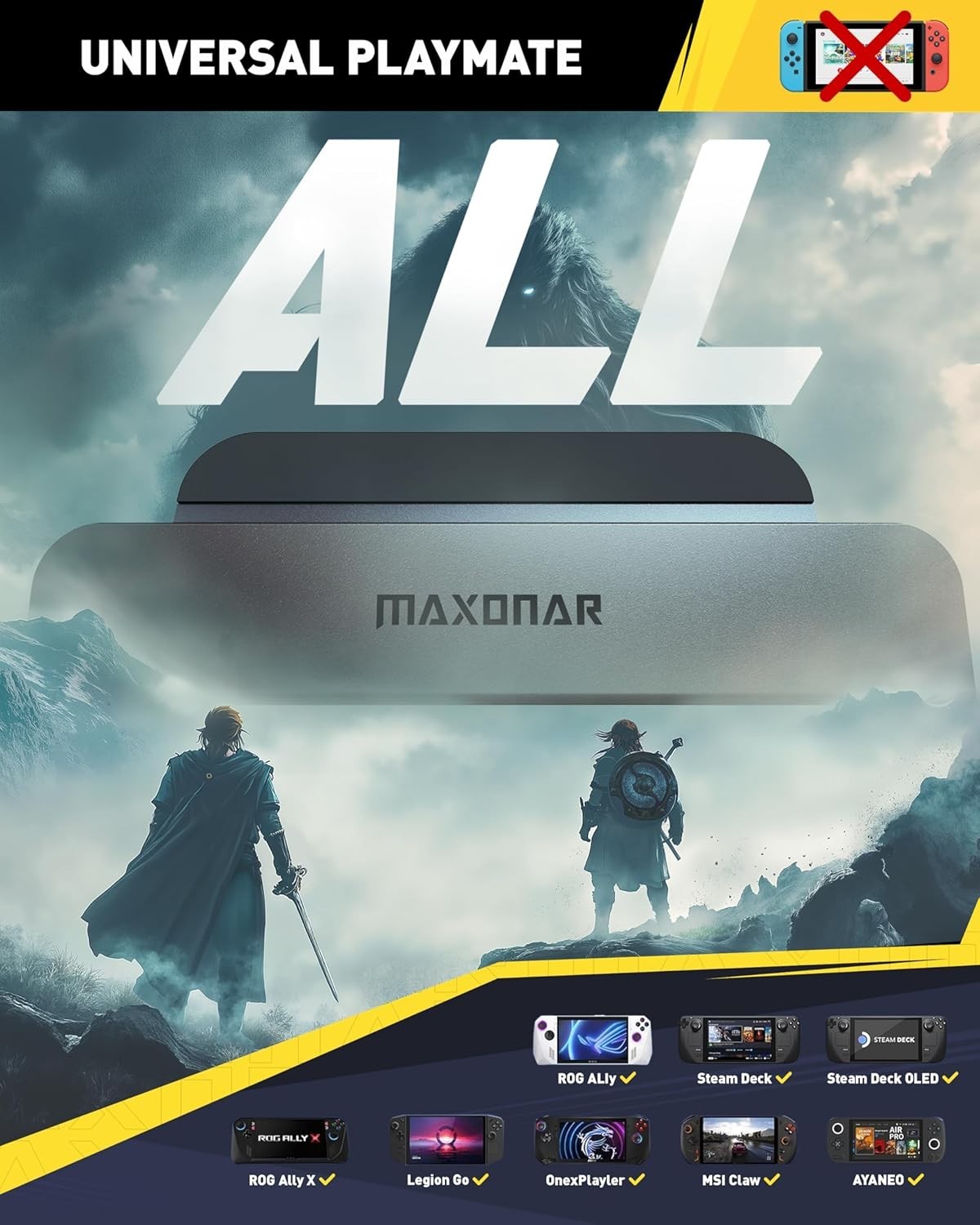 High-Performance Docking Station for Steam Deck, ROG Ally & Legion Go
