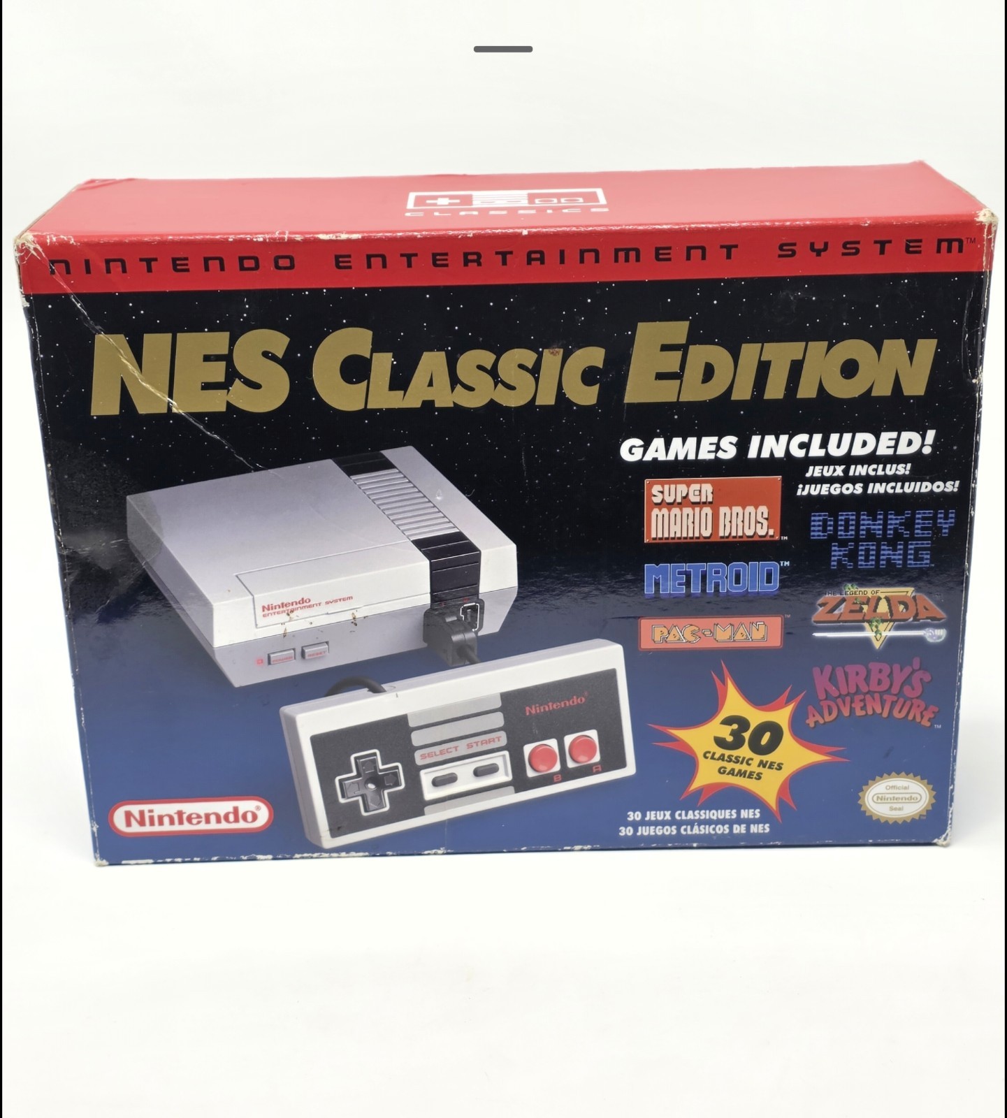 Nintendo Entertainment System NES Edition Console Gray + Wii Classic Controller