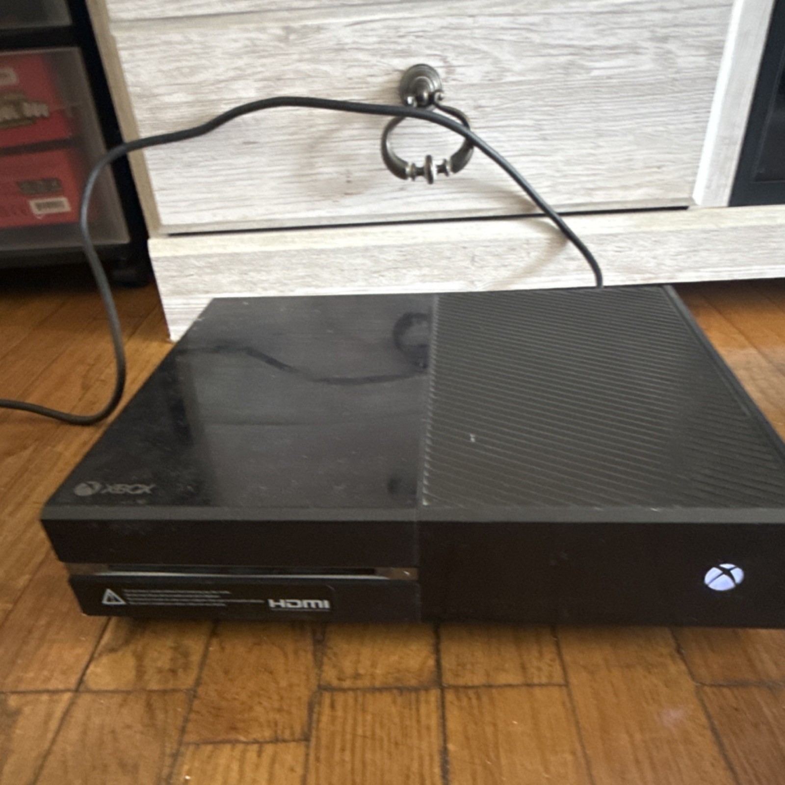 Microsoft Xbox One Black Console w/ 2 Controllers, Kinect, Power Supply, games