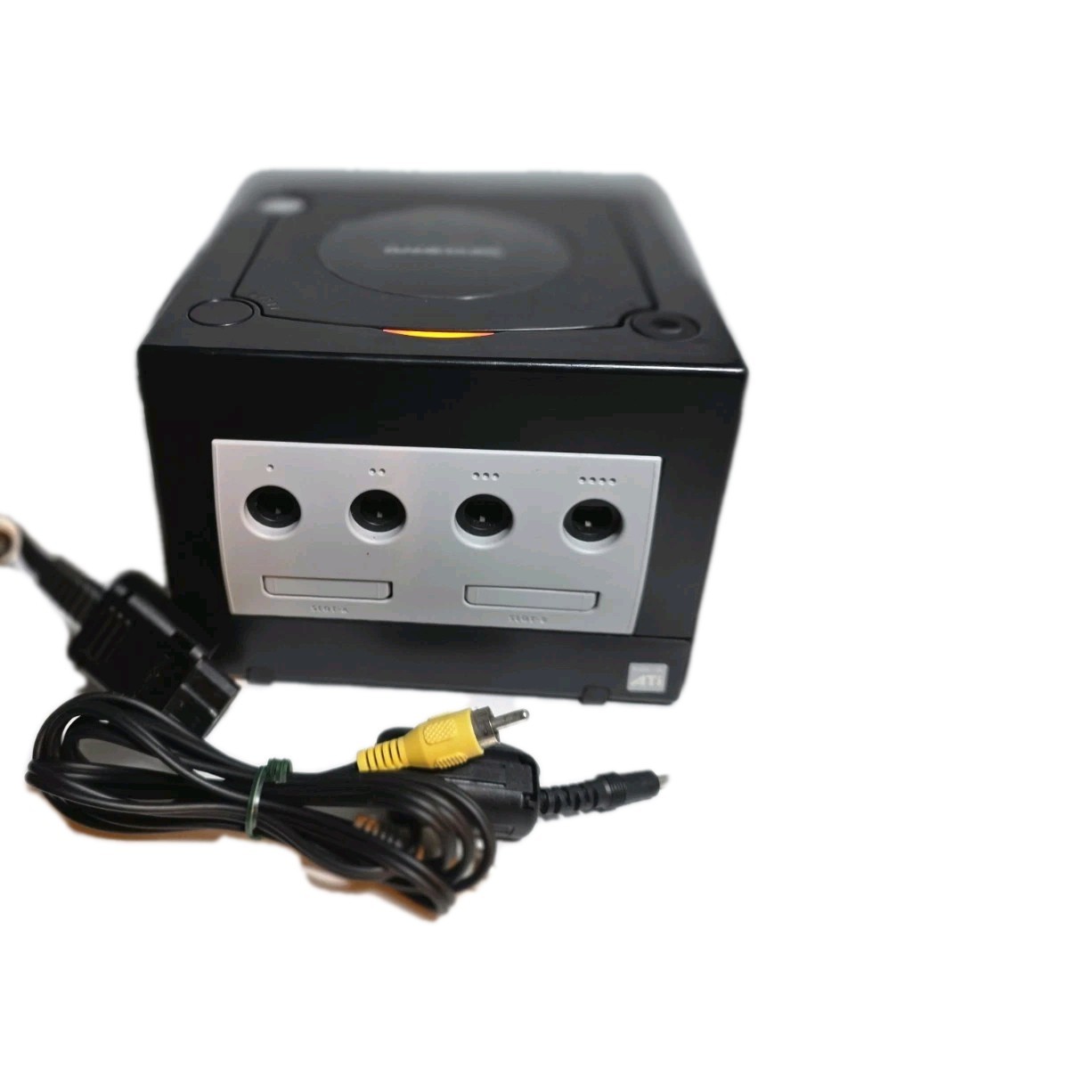 Nintendo GameCube System DOL-001 Black w/Power Adapter and Jack’s. Clean. Tested