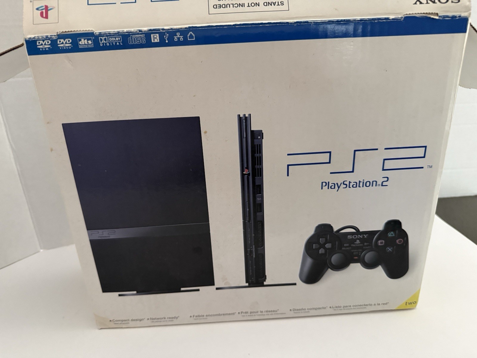 PS2 Slim With Original Box Manuals 4 Controllers 10 Games 2 Memory Cards Tested