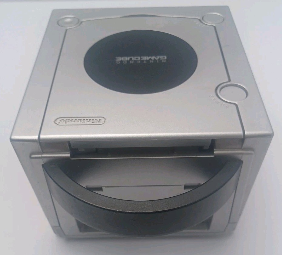Nintendo GameCube Platinum Console -Controller- Cords Included DOL 001