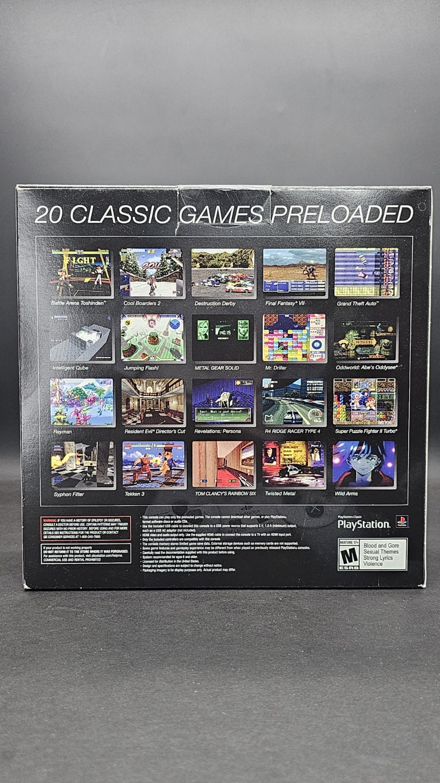 Sony PlayStation Classic Microconsole with 20 Preloaded Classic Games