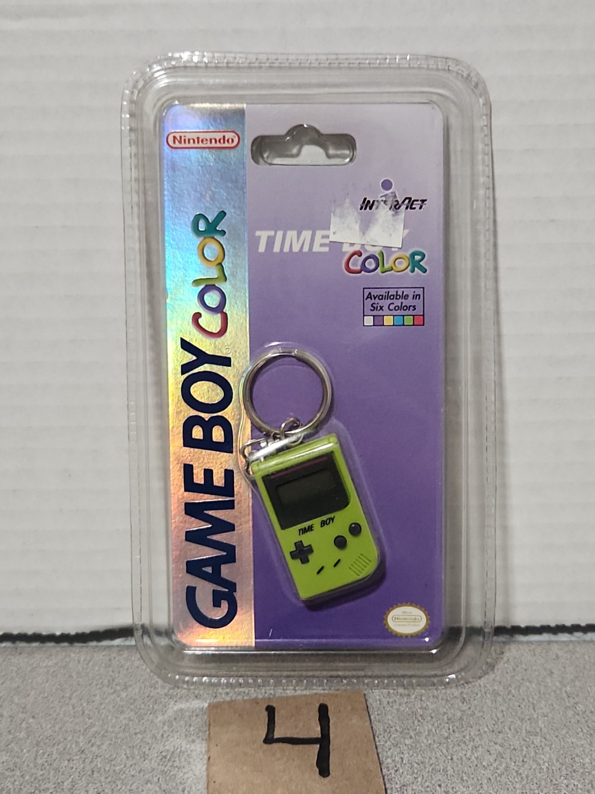 Nintendo Game Boy Color Interact Time Boy Mini Console Keychain Clock Hot Green☆