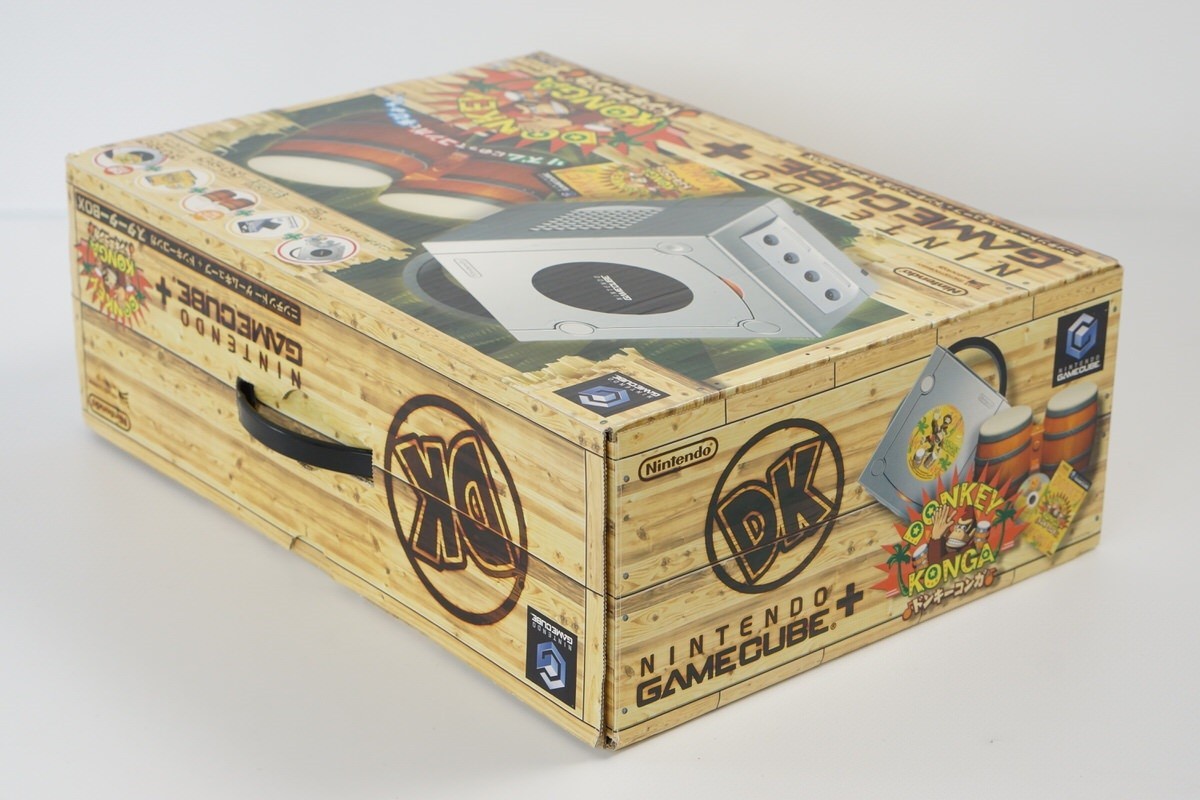 GameCube Silver Console + Donkey Konga Starter Boxed Tested System DNH10341950