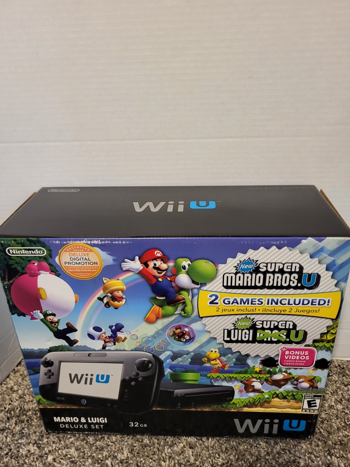 Nintendo Wii U Deluxe New Super Mario Bros. U Edition & Zelda Wind Waker Hd Game