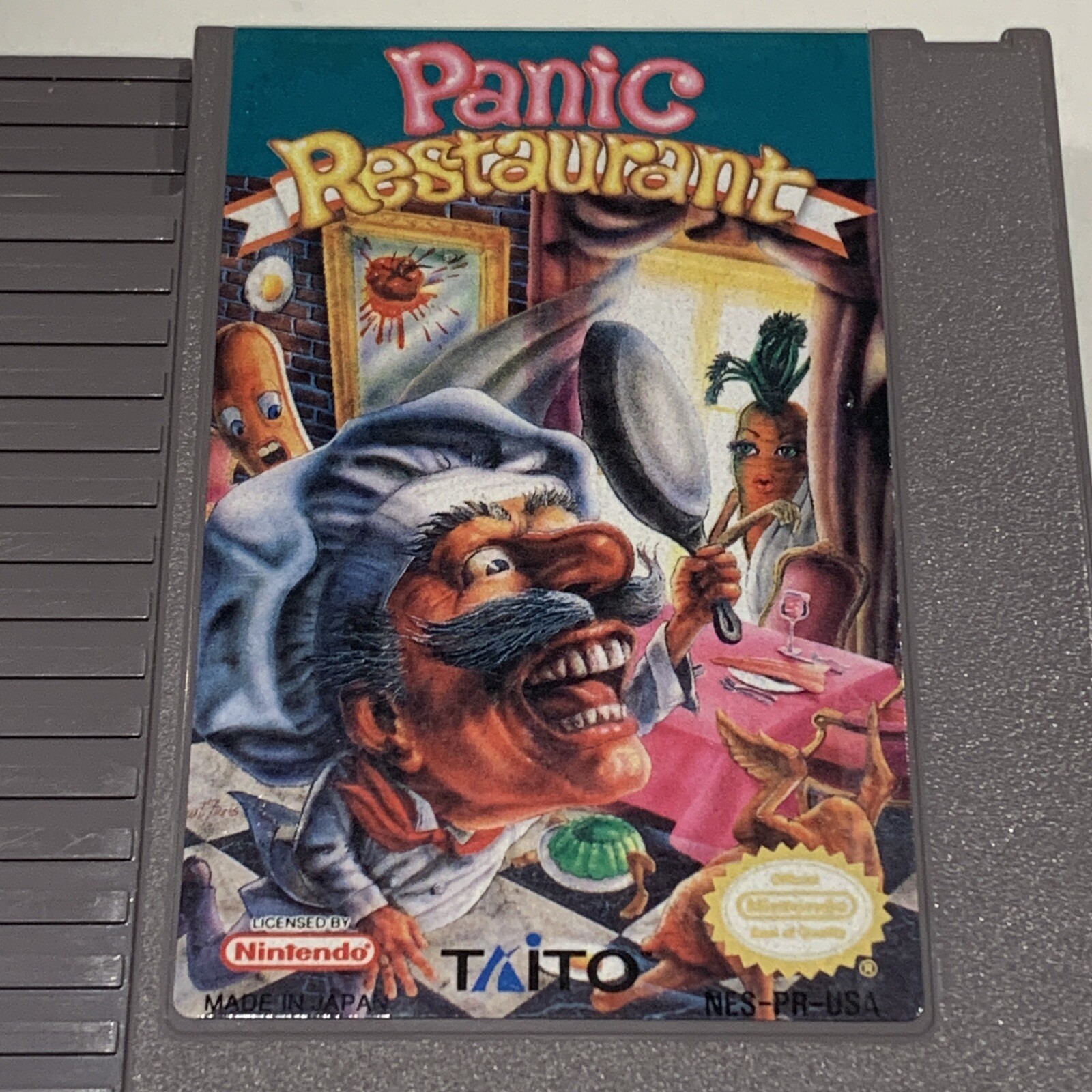 Panic Restaurant (NES, 1992) Authentic Complete CIB Manual TESTED