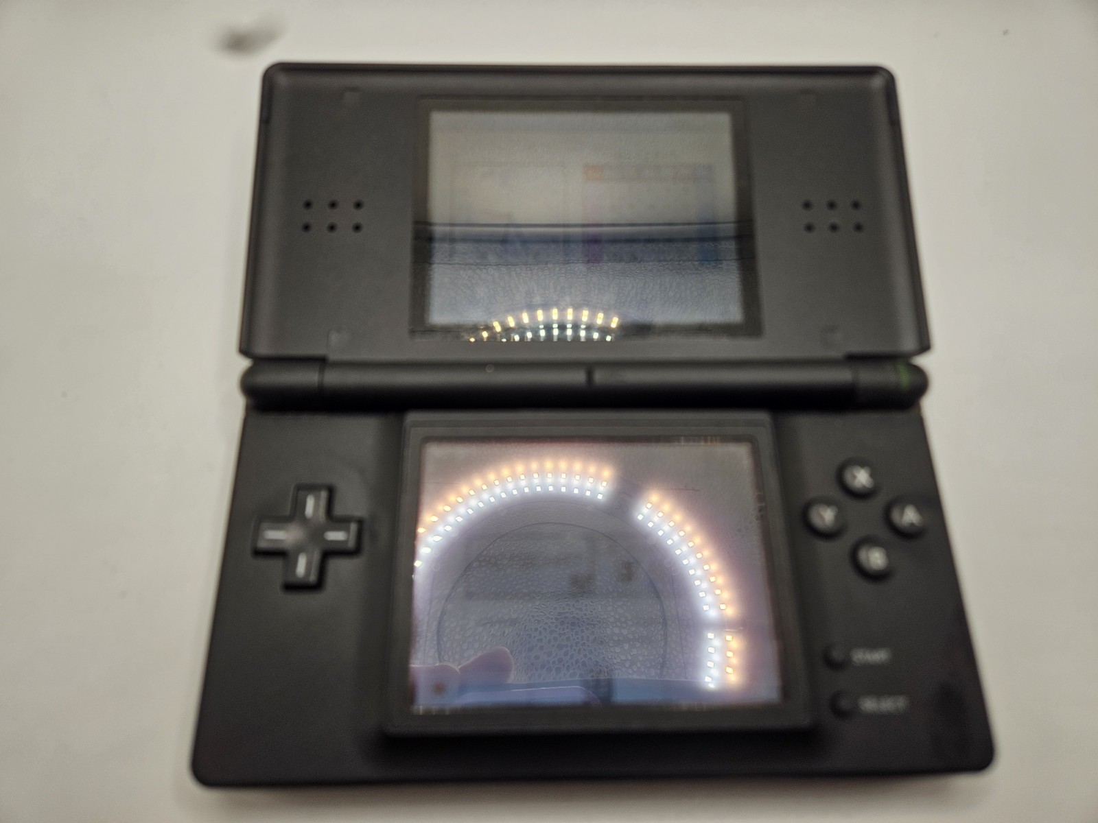 Nintendo DS Lite Black Console W/ Charger & 9 GBA Games *Tested Pls Read