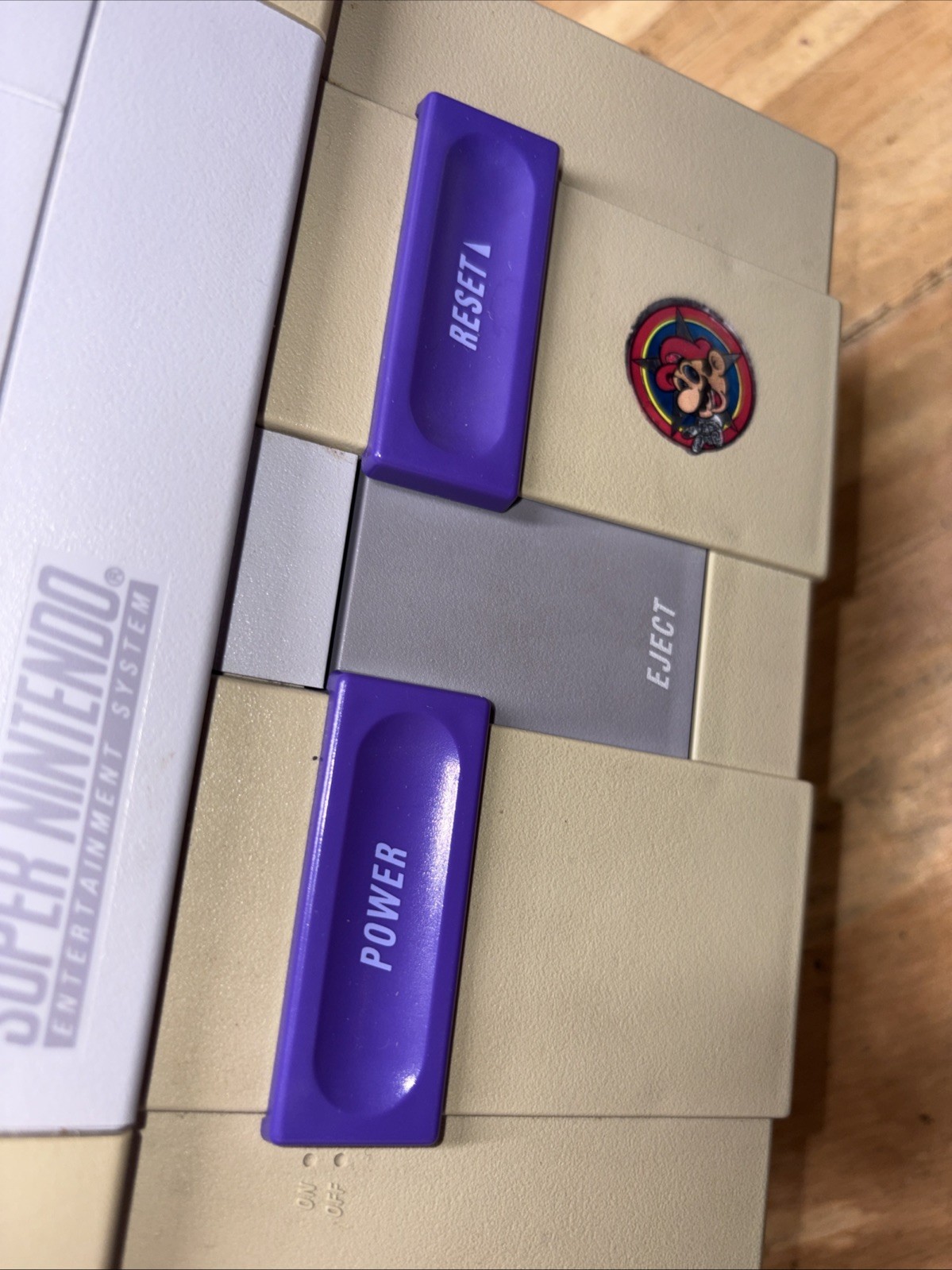 Super Nintendo SNES Console Bundle w/ OEM Controller, Cords & 3 Mario Games