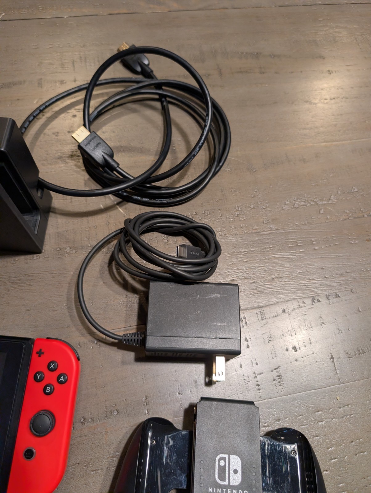 Nintendo Switch 32GB Gray Console with Neon Red and Neon Blue Joy-Con