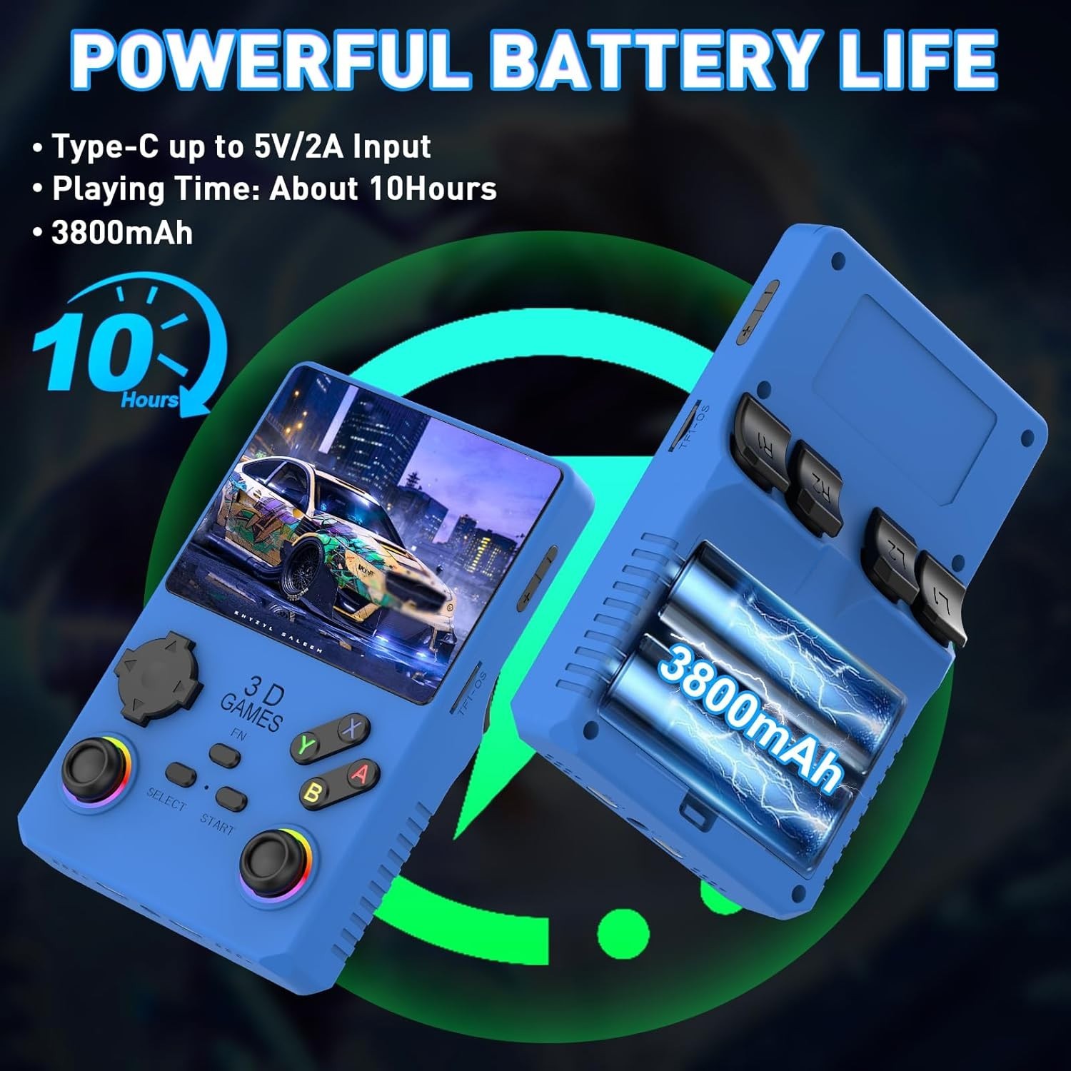 V40 PRO Upgraded Retro Handheld Game Console, Built in 35,000+Classic Games, …