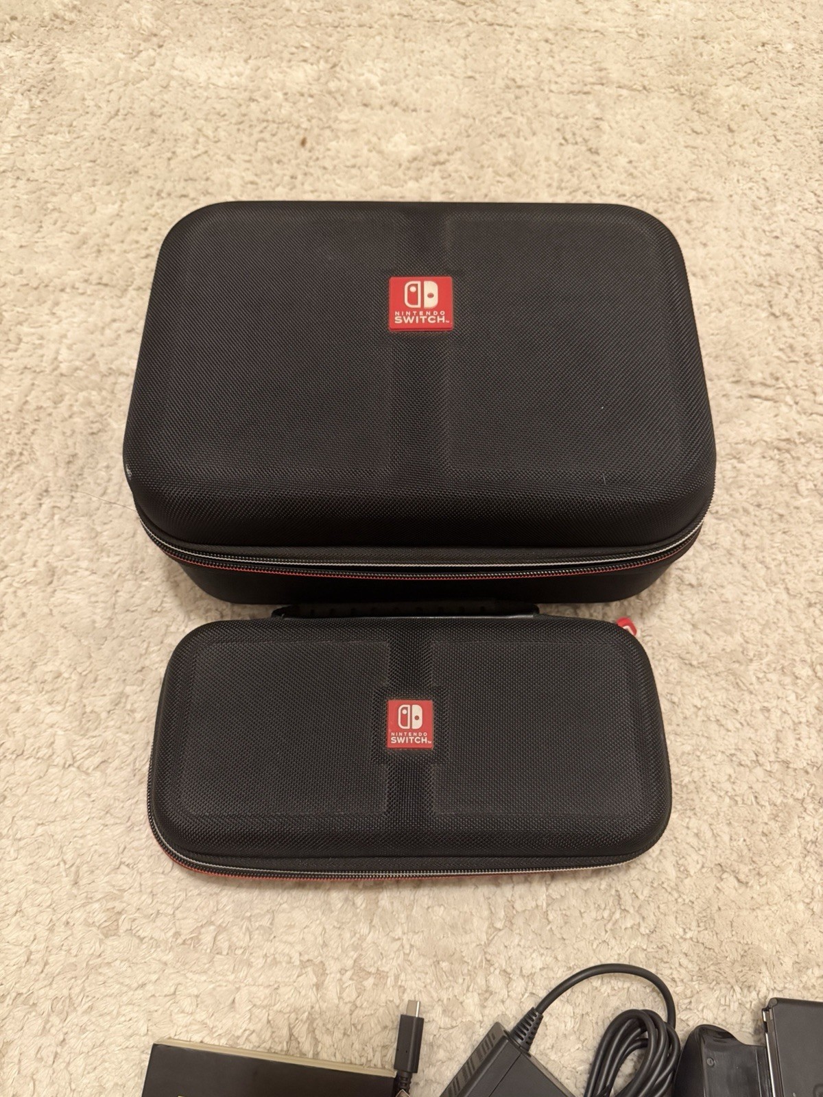 Nintendo Switch OLED HEG-001 w/ 2 Cases + Extra Screen Protectors