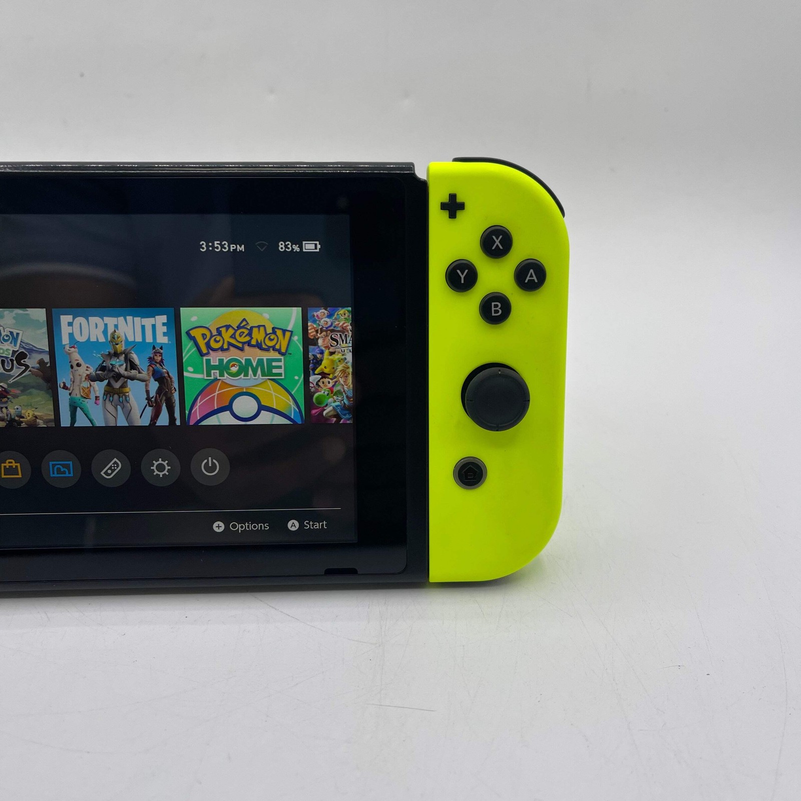Nintendo Switch v1 Console Gaming System HAC-001 Blue/Neon Yellow
