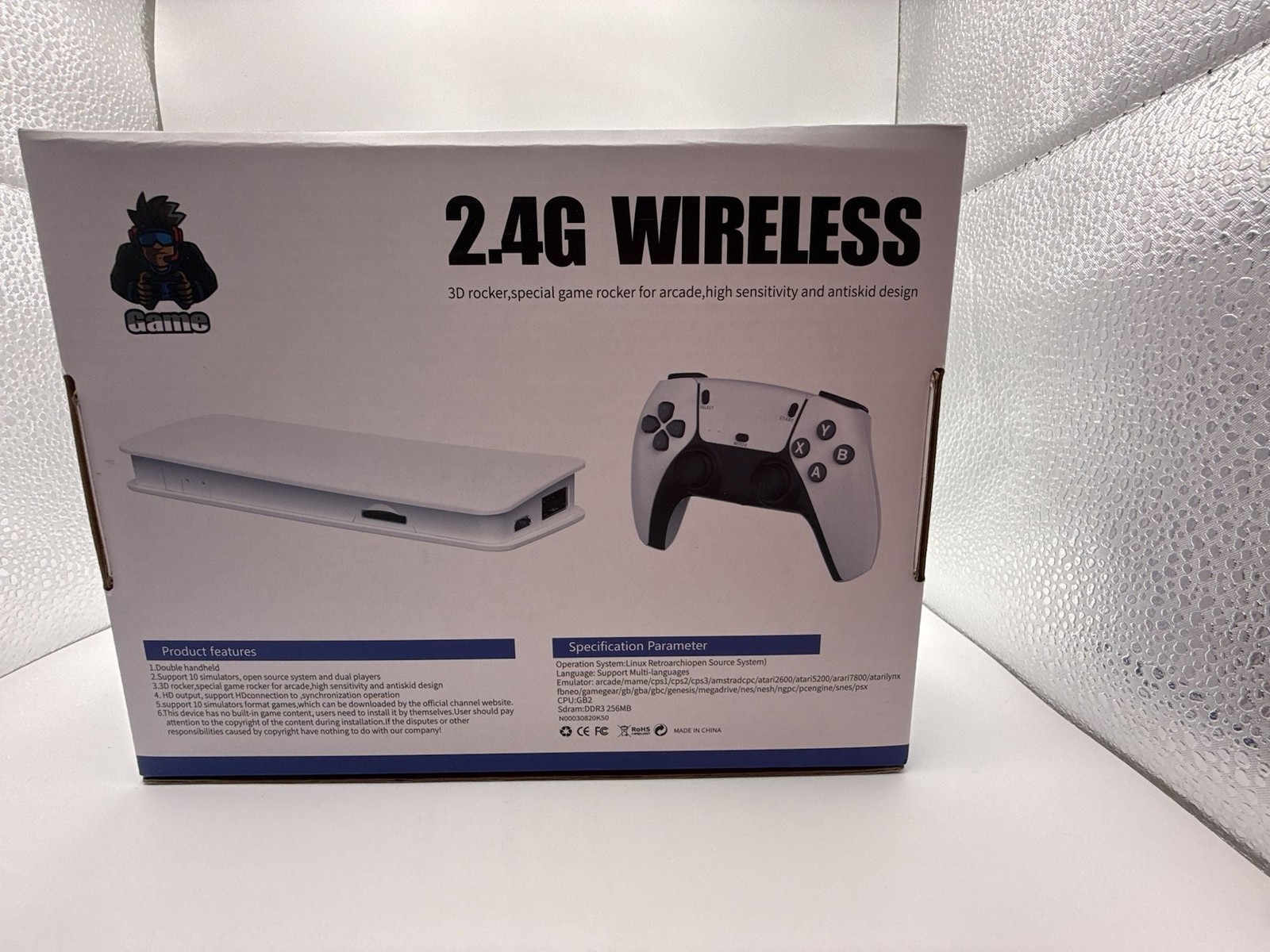 M15 Retro 4K Wireless Game Stick Console with Dual 2.4G Controllers